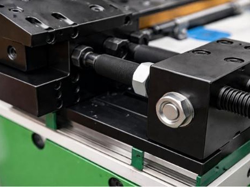 Die clamp to lock and center the bending tooling