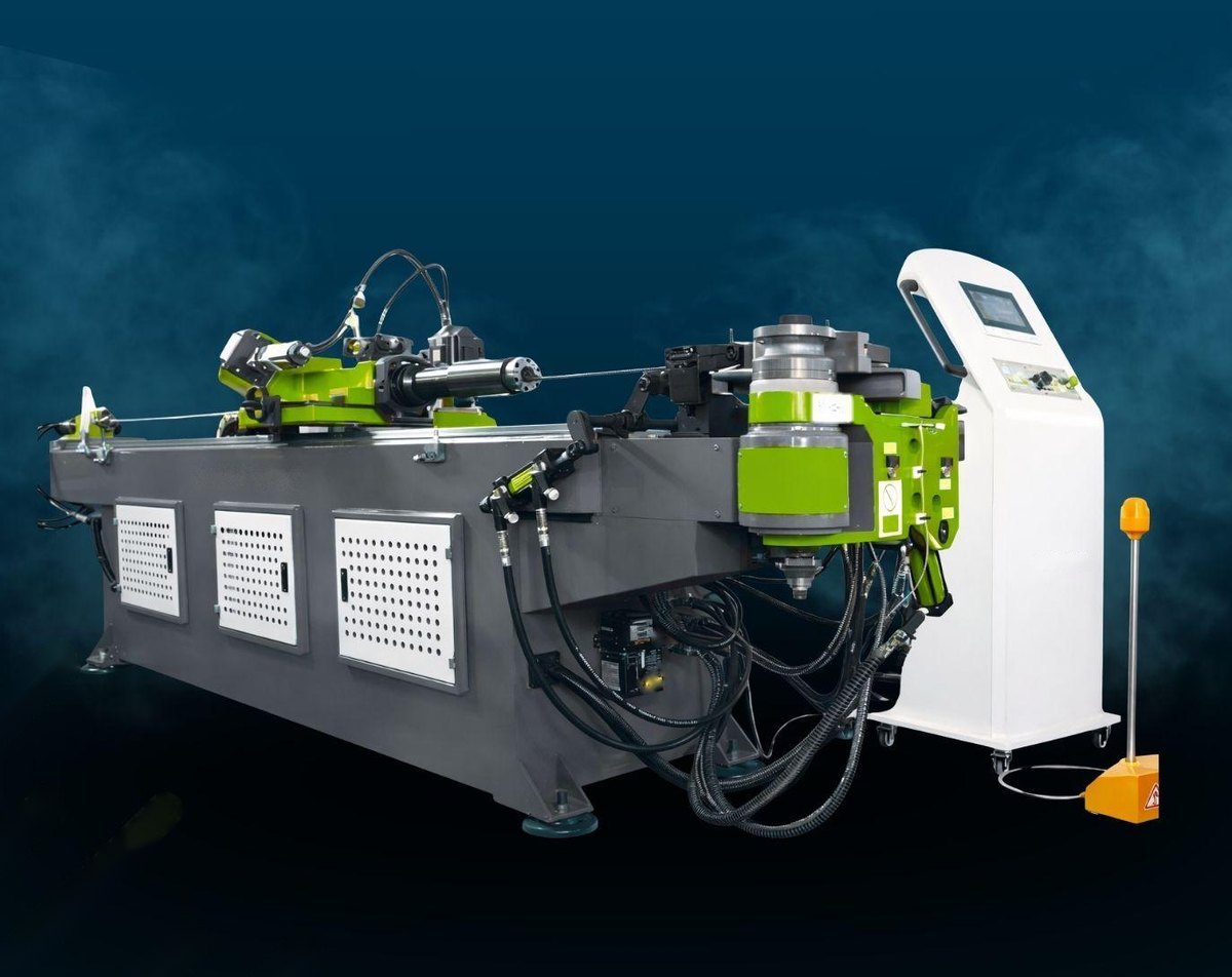 3-axis servo CNC Tube Bender with hydraulic mandrel and control console
